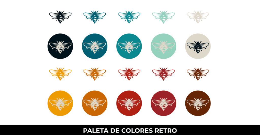 PALETA DE COLORES RETRO