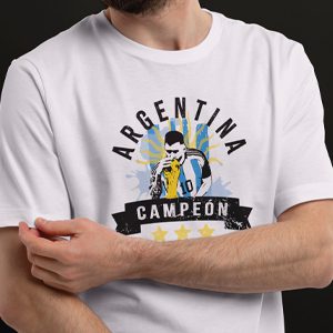 ilustracion messi mundial argentina campeon
